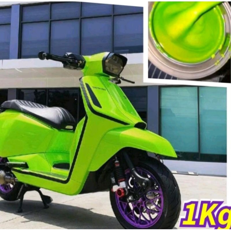 CAT PU LEMON GREEN CITRUS HIJAU TERANG LEMBAYUNG GOLD | CAT MOBIL | CAT MOTOR | CAT CUSTOM |