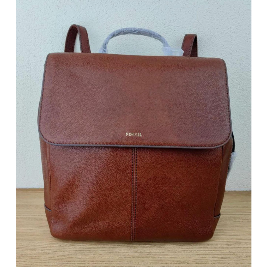 Tas Ransel Branded Wanita F.OSSIL Claire Backpack Leather Original Kulit Asli
