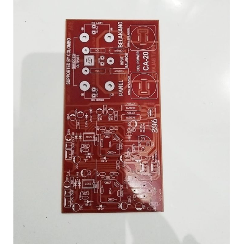 PCB PANEL INPUT BALANCE STEREO ca 10,12,20,Box stulos