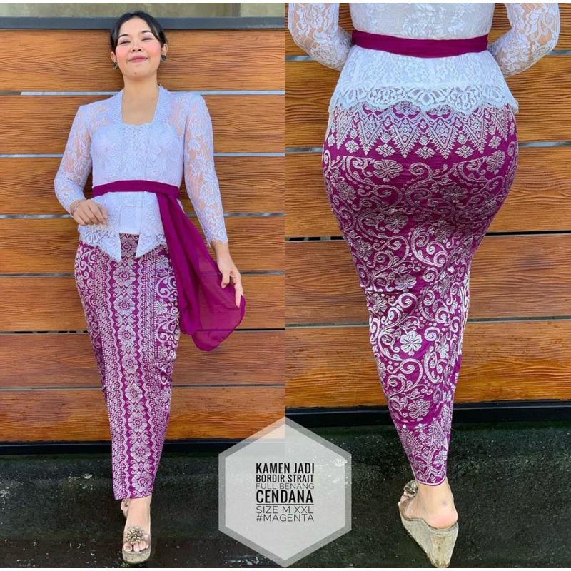 KAMEN JADI BORDIR SONGKET STRAIT |  ROK  SONGKET BALI
