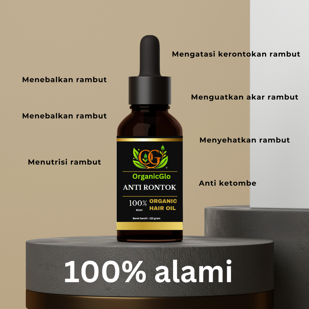 Hair Oil Anti rontok-100%  alami untuk merangrang pertumbuhan rambut dan menguatkan akar rambut