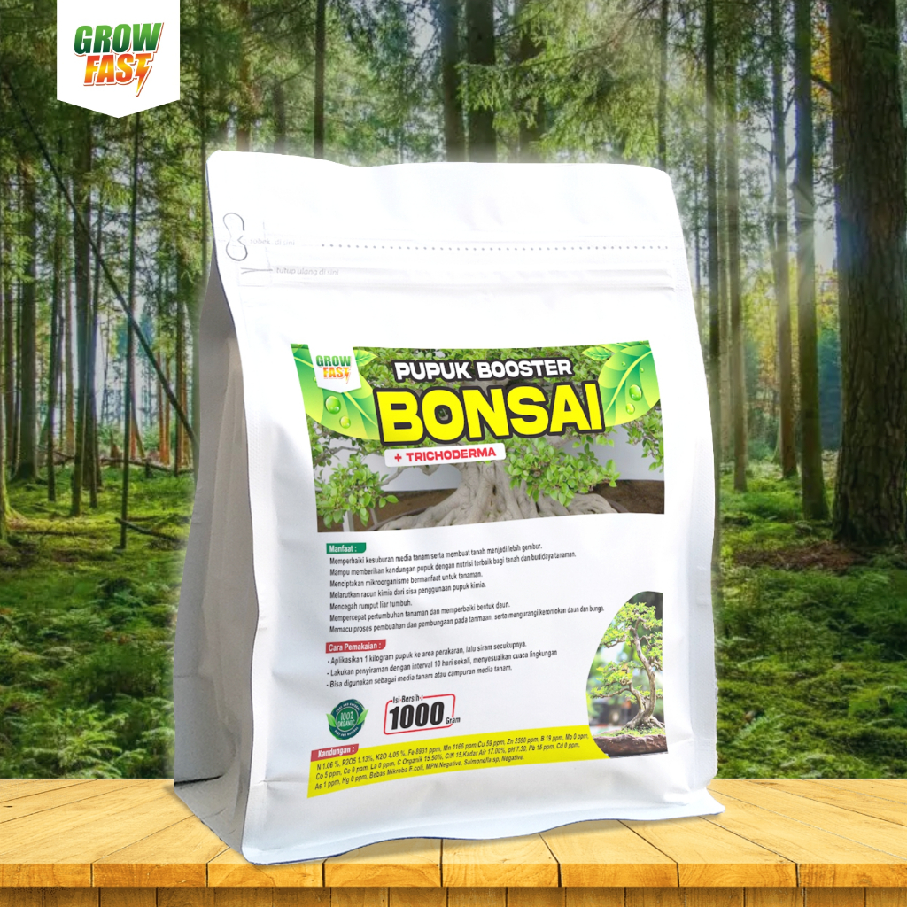 Pupuk Booster Bonsai 1kg Pupuk organik trichoderma untuk benih dan bibit, pemacu pertumbuhan daun da