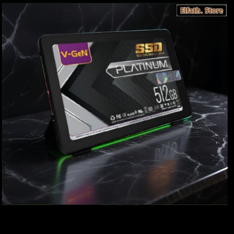 SSD VGEN 512GB Sata 3 V-GEN Platinum Sata III 2,5inch Speed 550Mbps Ssd internal untuk laptop dan ko