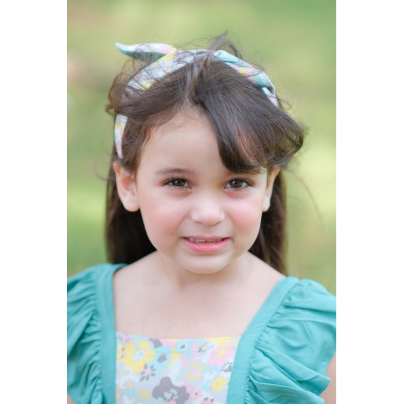 Senja Tosca Dress | Dress Cantik Anak | Dress Anak Set Bandana