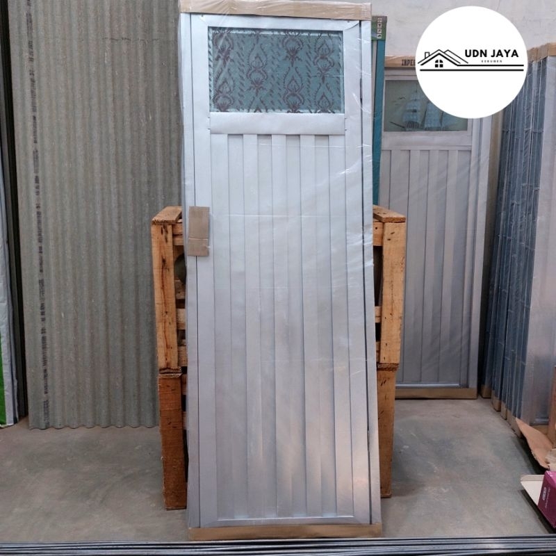 Techtopia01 Pintu Kamar Mandi Galvalum (Harga Sudah Termasuk Packing Kayu) Tebal 0,25 Mm Merk