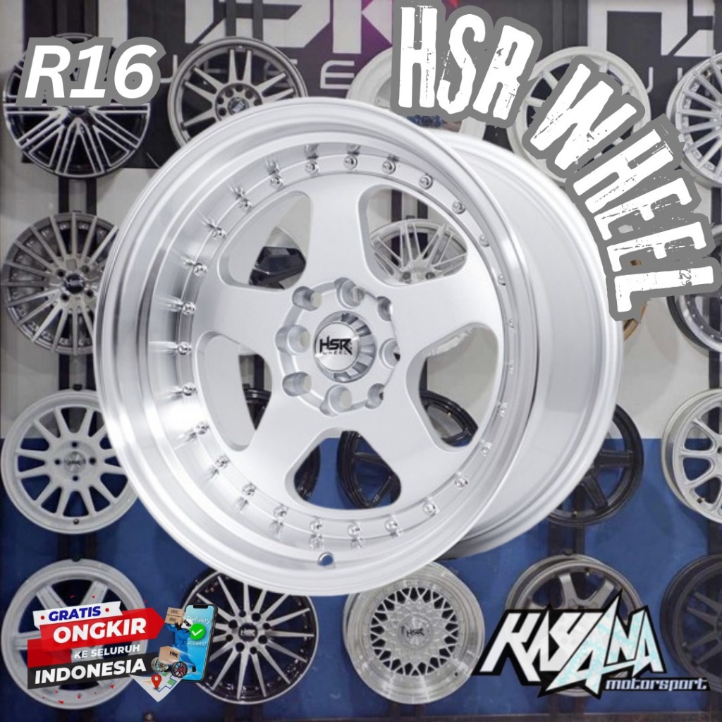 Velg Celong R16 HSR Burn Lebar 8/9 Buat Livina,Avanza,Jazz,Yaris Velg Racing Celong R16 HSR