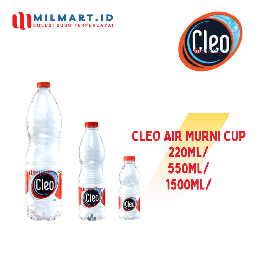 

CLEO PURE WATER 220ML/550ML/1500ML AIR MURNI BOTOL AIR MINUMAN CLEO AIR MINERAL WATER