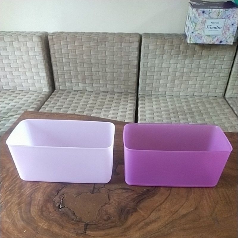 Kotak SegiEmpat Panjang tanpa tutup Tupperware bisa untuk wadah sayur,buah dan bahan makanan lain