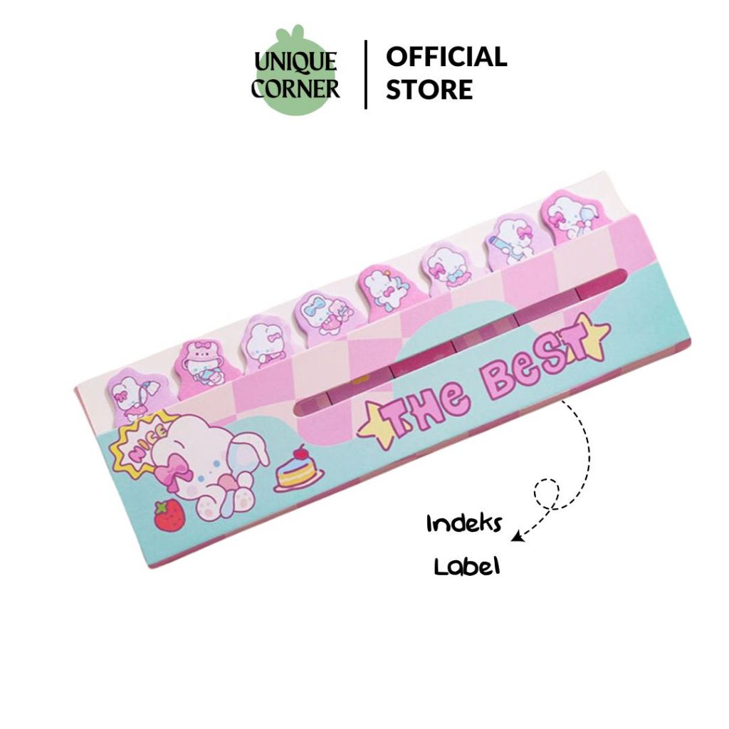 

UQ (120 Lembar) Sticky Notes Sticker Indeks Label Tempel Sekolah Kantor SN8009