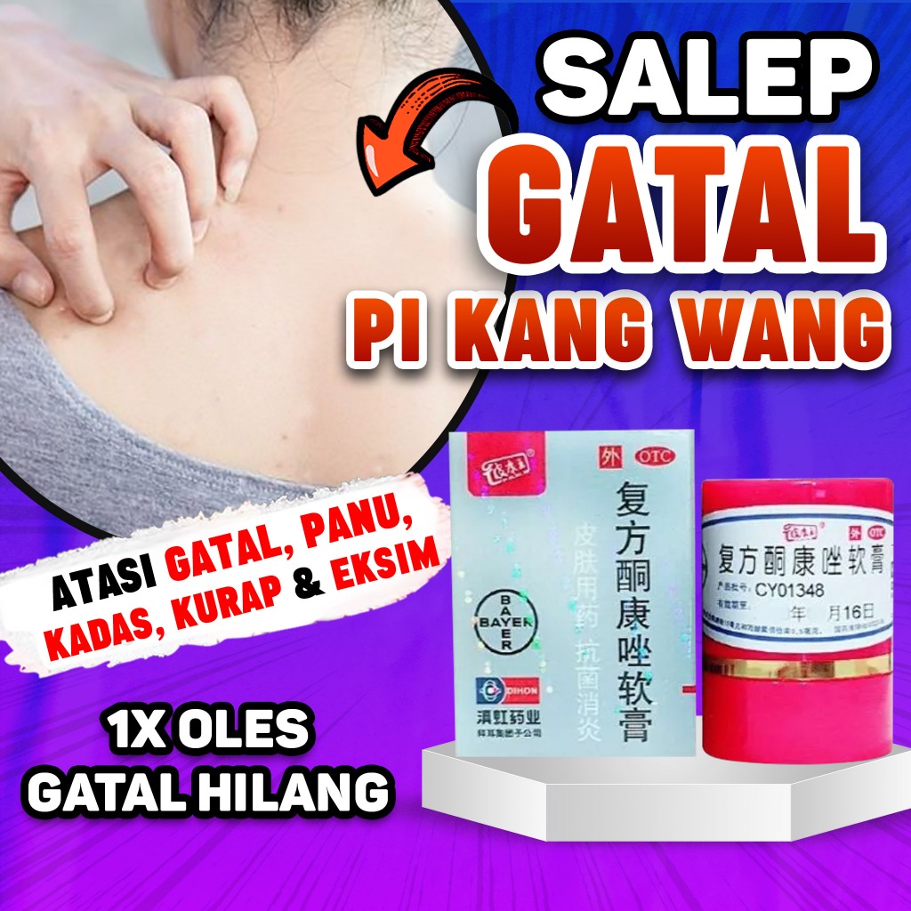 PI KANG WANG Salep Gatal Kulit Paling Ampuh Pi Kang Wang Salep KL /Salep HL Asli Cina Obat Kudis Kur