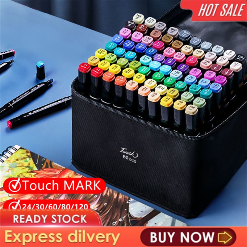 

TOUCH MARKER Marker Set Color Marker Set Highlighter Set Coloring Materials Art Set , Marker Pen Color Set Highlighter Set Large Capacity 3Mm 7Mm Double-Head Painting Watercolorpen , Highlighter Pen Set For School Supplies Bright Color