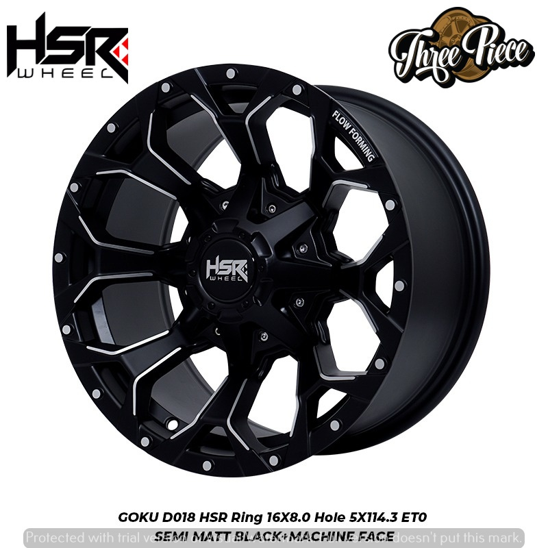 Velg Mobil Offroad HSR GOKU R16 untuk Terios Rush Innova Xtrail GrandVitara Grandmax Escape