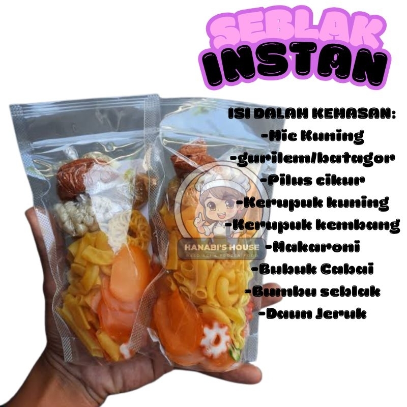 

SEBLAK INSTAN HEMAT / seblak instan/baso aci/baso aci ayam suwir pedas daun jeruk mercon/cuanki mie/seblak komplit/cuanki instan