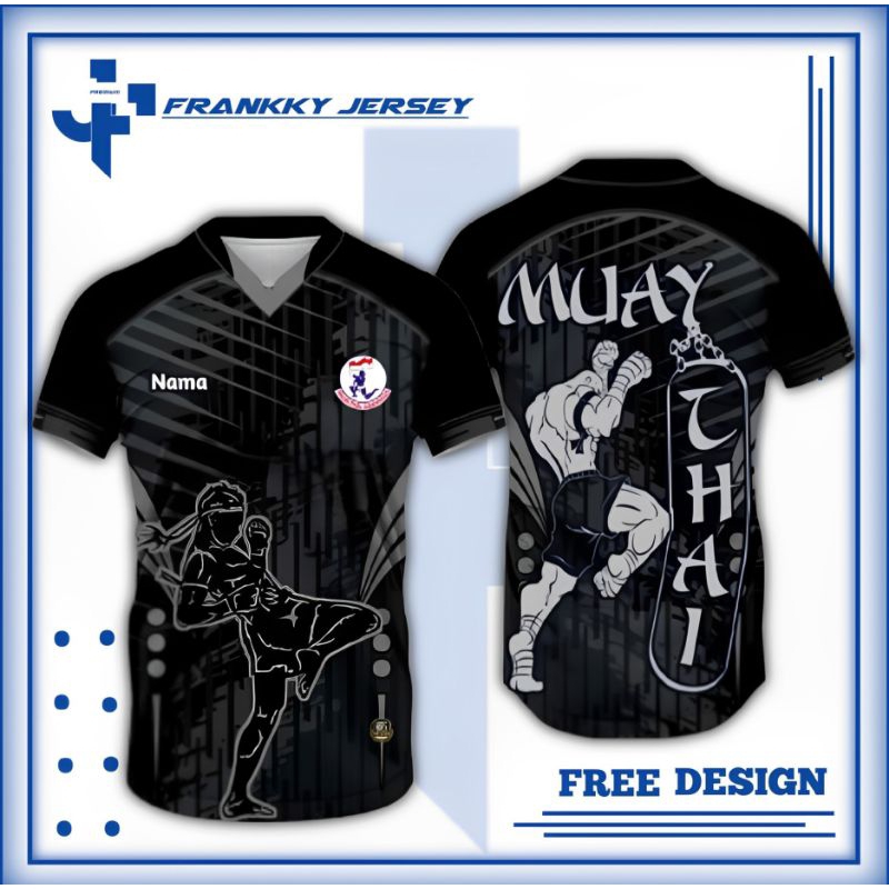 KAOS JERSEY MUAY THAI/KAOS MUAY THAI INDONESIA FULL PRINTING KUALITAS PREMIUM