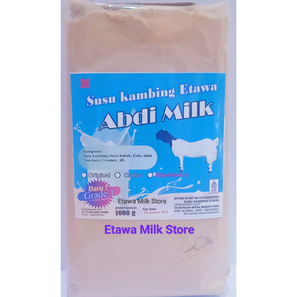 

Susu Kambing Etawa Rasa Coklat Grade 1 Isi 1kg