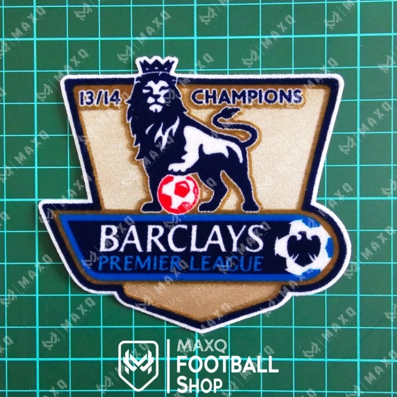 PATCH JERSEY LIGA INGGRIS PREMIER GOLD CHAMPIONS 2013/2014 MANCHESTER CITY