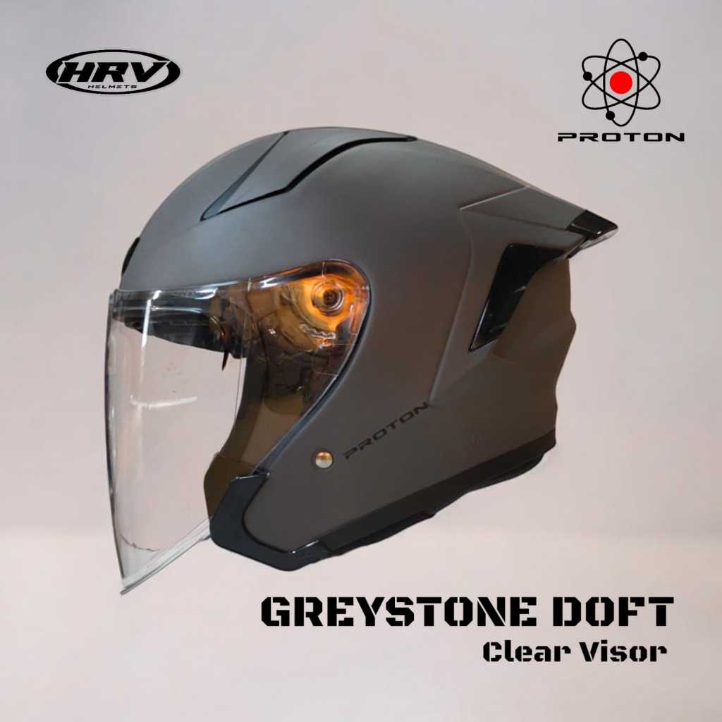 Hot Product Helm Hrv Proton Solid Sni Spoiler Abs Polikarbonat