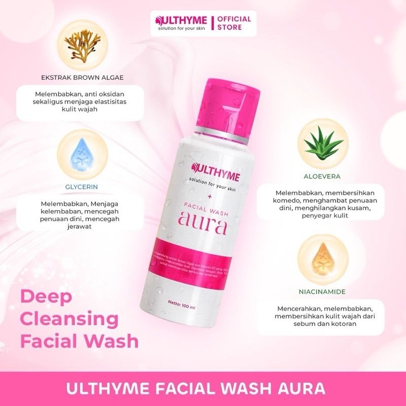 ULTYME SKINCARE FACIALWASH AURA / SABUN AURA / TERMURAH / BPOM