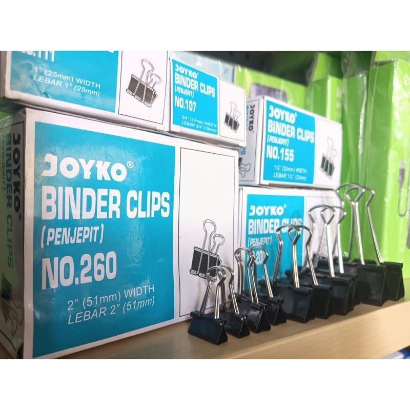 

JOYKO BINDER CLIPS KLIP (Penjepit) No.105-No.260