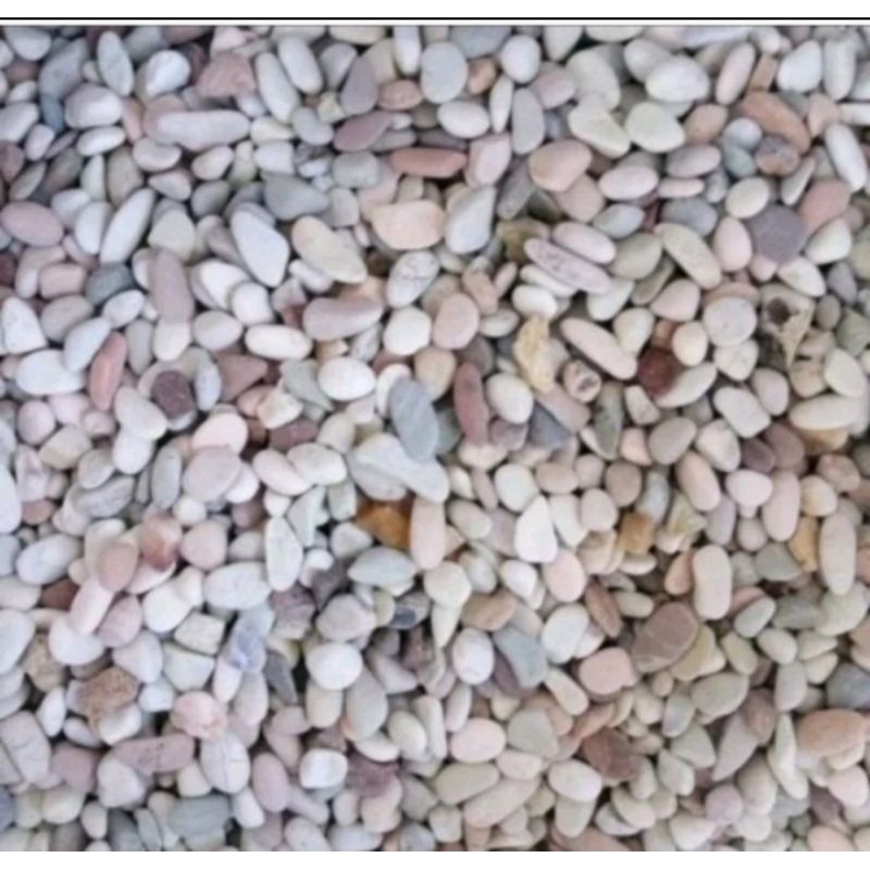 batu hias pancawarna media tanam aquarium , kolam 500gr / batu pancawarna