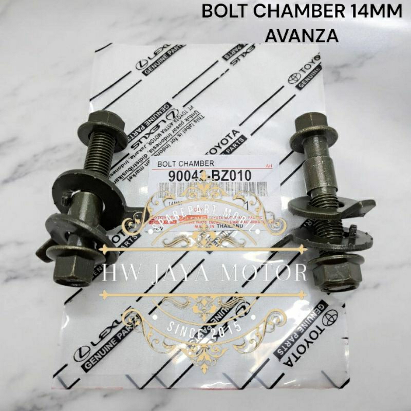BOLT CHAMBER BAUT SPOORING TOYOTA AVANZA 14MM 2PC