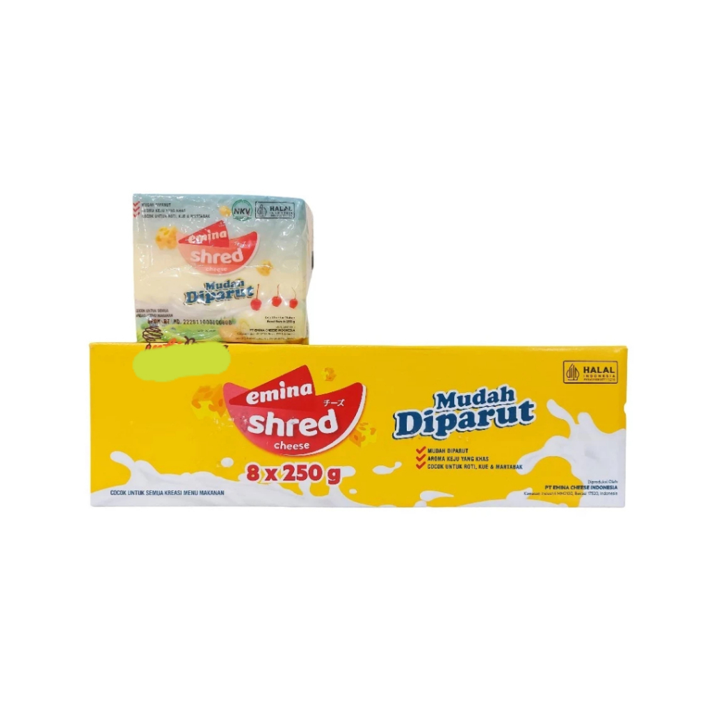 

Emina Shred Keju Mudah Diparut 250g - Isi 8x250g = 2kg