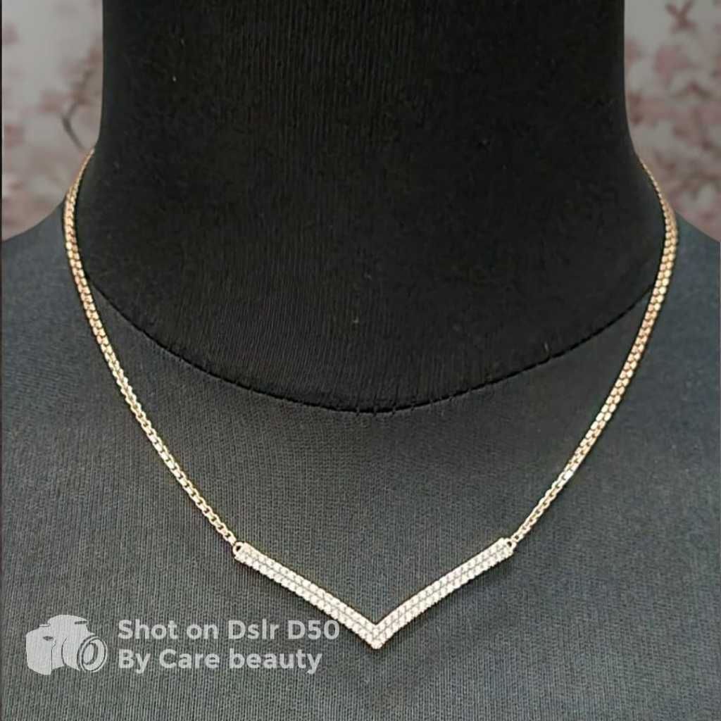 Kalung Emas 375% Model Rantai Italy Mata Fuji