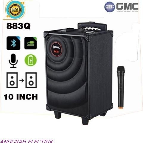 SPEAKER PORTABLE GMC 10 INCH 883Q BLUETOOTH