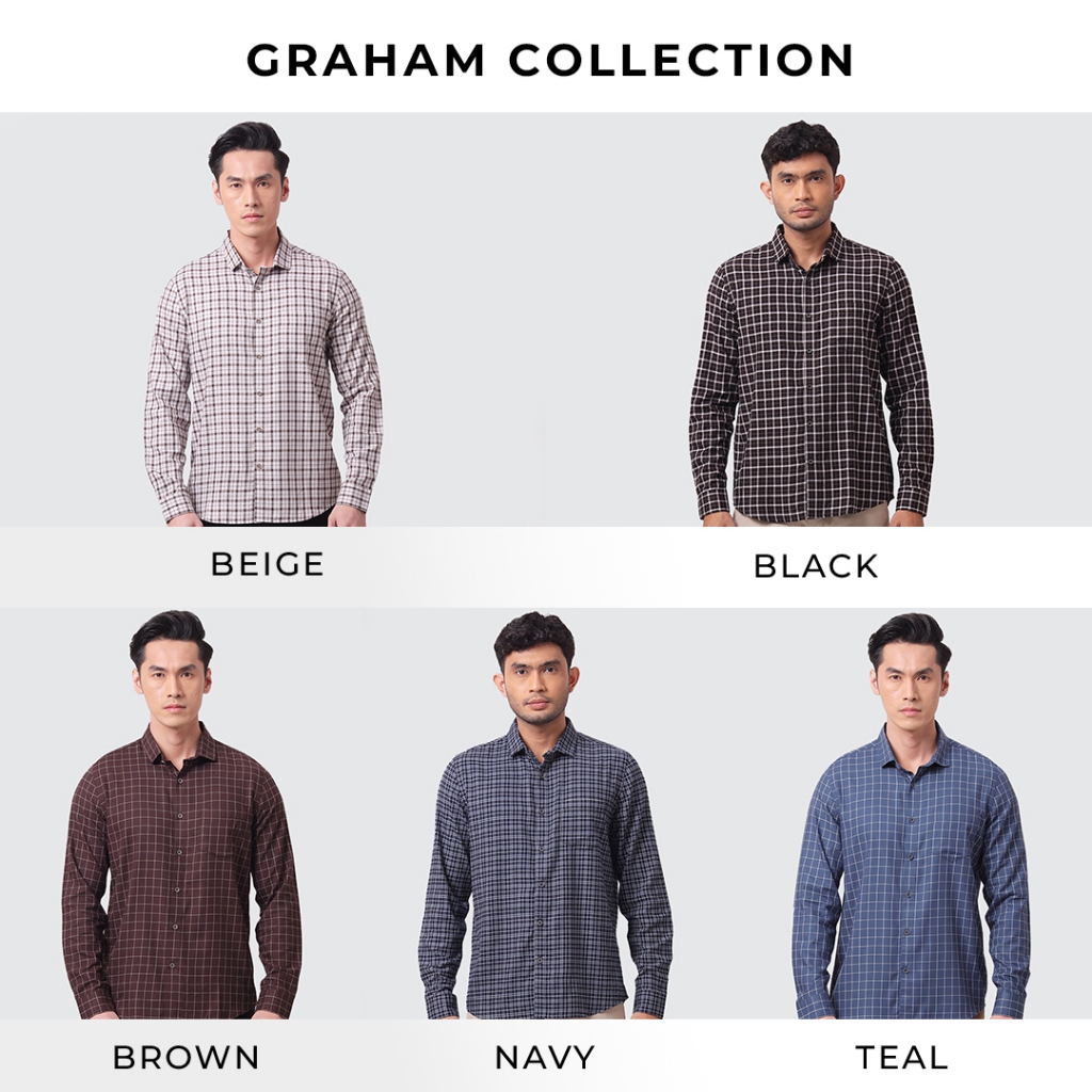 MOC Kemeja Lengan Panjang Pria GRAHAM