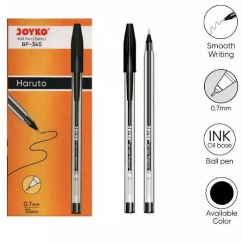 

JOYKO PULPEN | Ball Pen Pulpen Pena Joyko BP-345 Haruto 0.7 mm | 1PACK : 12PCS - Blessingmask ACC