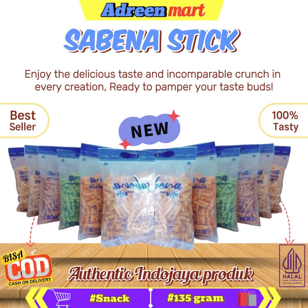 

[ 100% BEST SELLER ] NEW SNACK SABENA ( Stick Makanan Ringan ) 135grm