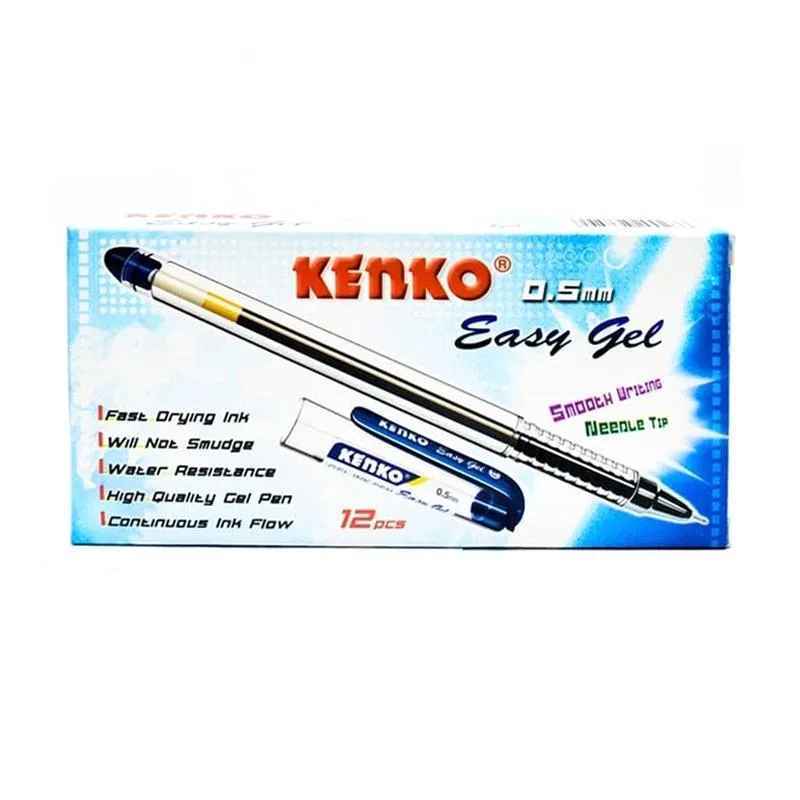 

KENKO Gel Pen Easy Gel | Pulpen Pena Bolpoin Hitam Biru Merah Kenko | 1PACK : 12PCS - Blessingmask ACC