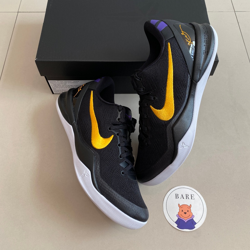 Nike Kobe 8 Protro Lakers Away (100% Original) [HF9550-001] [FN0266-002]