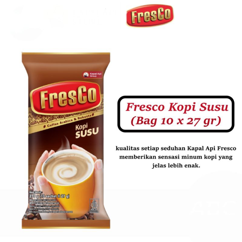 

fresco kopi susu 10x27gr