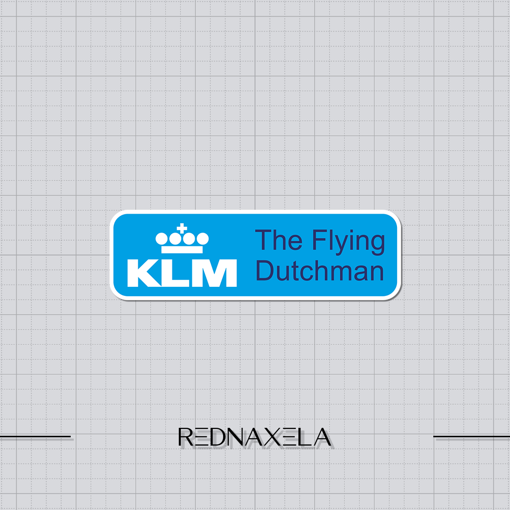 

Stiker Vinyl KLM Royal Dutch Airlines 3 Stiker Koper Travel Sticker