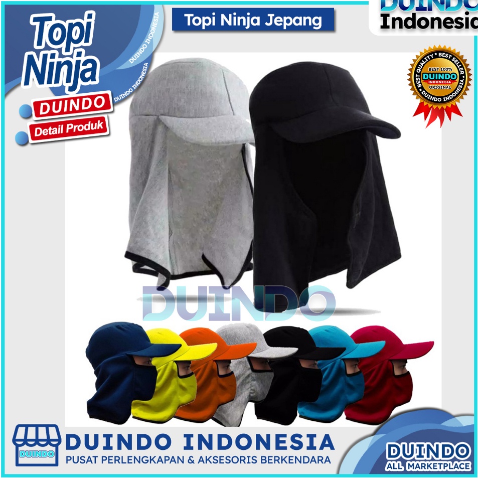 Borong Promo  Duindo  Topi Jepang Ninja Topi Masker Sawah Bahan Lembut Tebal