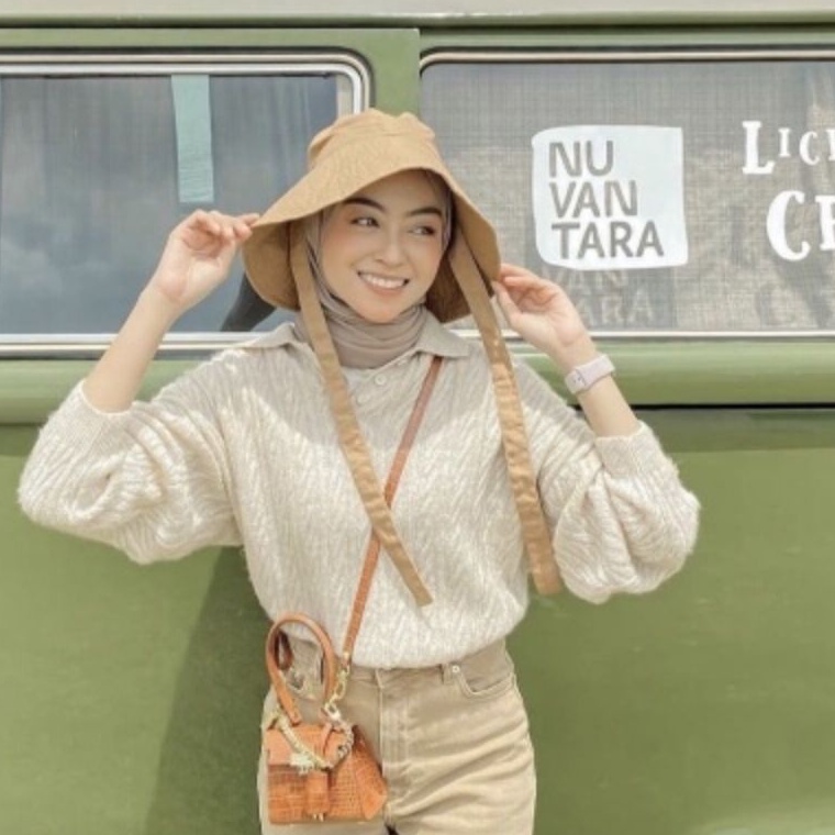 Grosir Puas TOPI BUCKET WIDE LEBAR BESAR TALI PANJANG  BUCKET SELEBGRAM TOPI WIDE BUCKET HAT WANITA 