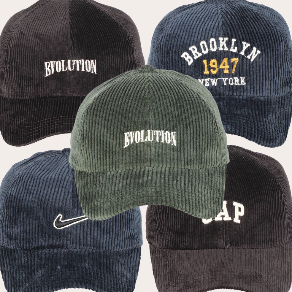 Paling Terjamin TOPI CORDUROY BASEBALL CAPS BORDIR DEWASA