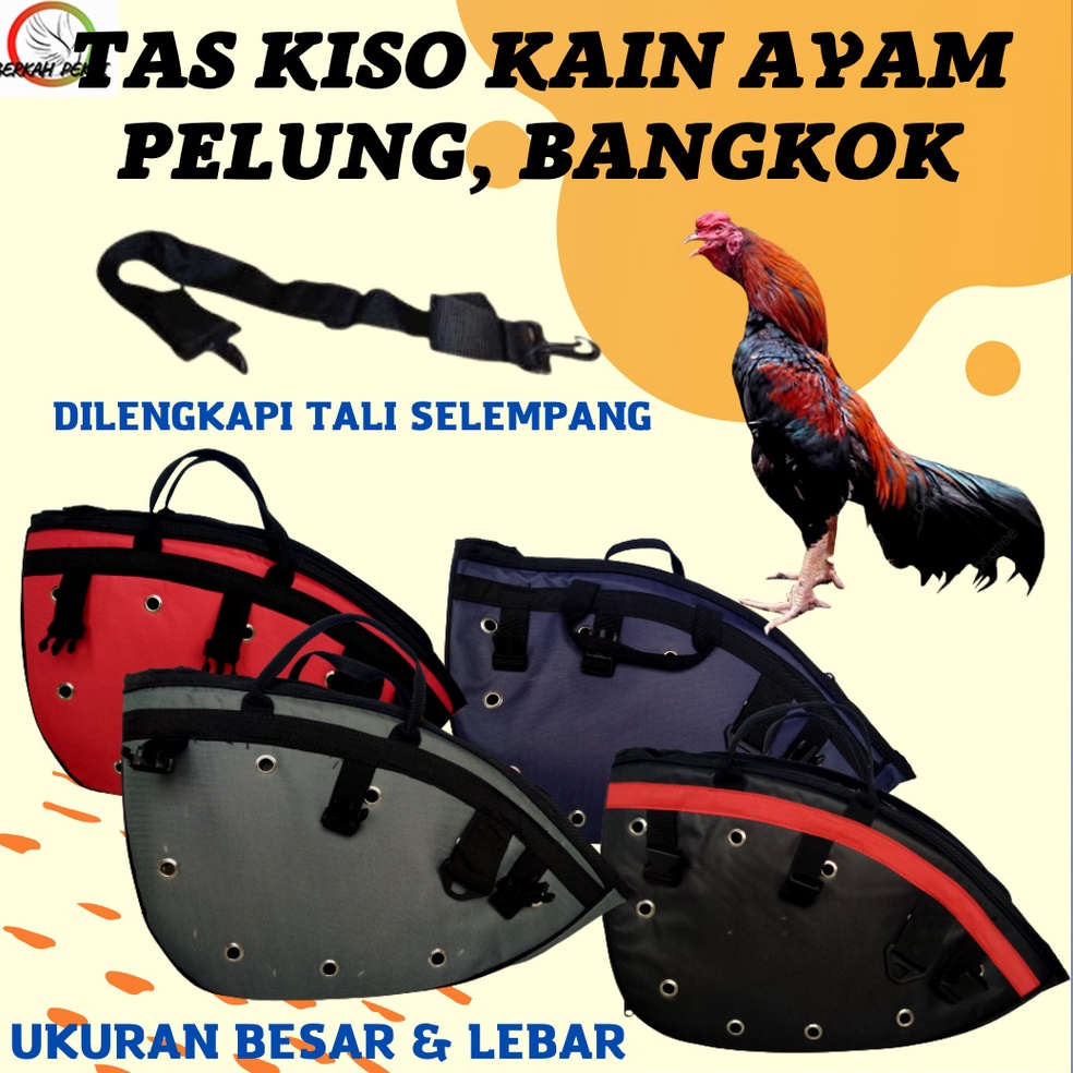 Best Limited TAS KISO KAIN UNTUK AYAM PELUNG BANGKOK UNGGAS UKURAN BESAR LEBAR BAHAN TEBAL KUAT BERK