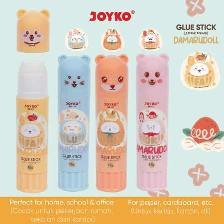 

1pcs JOYKO GLUE LIQUID LEM KERTAS CAIR Glue Stick Lem Batang Joyko GS-117 Damarudoll 15gr ALAT TULIS PERLENGKAPAN SEKOLAH KANTOR PEREKAT GROSIR