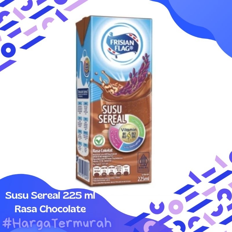 

Susu UHT Frisian Flag 225ml Rasa Sereal Coklat | susu bendera rasa coklat