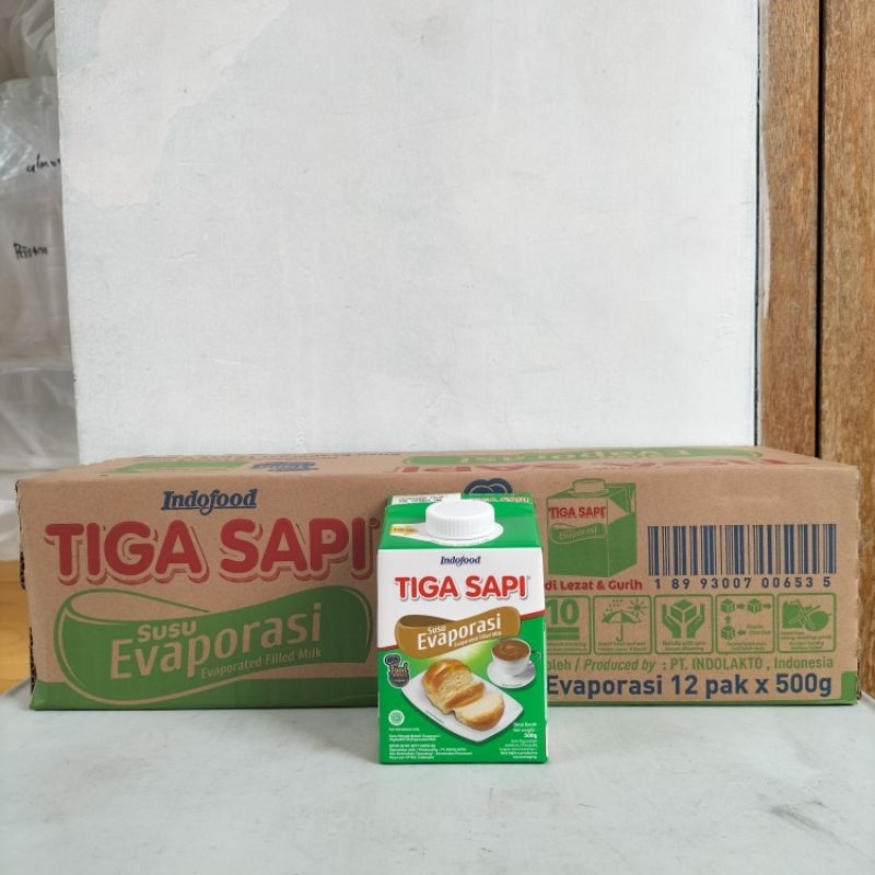 

Susu Evaporasi Tiga Sapi 12 x 500 g / 1karton