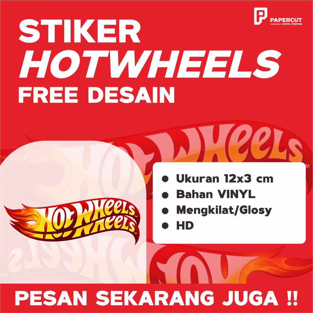 

STIKER HOT WHEELS Vinyl Murah