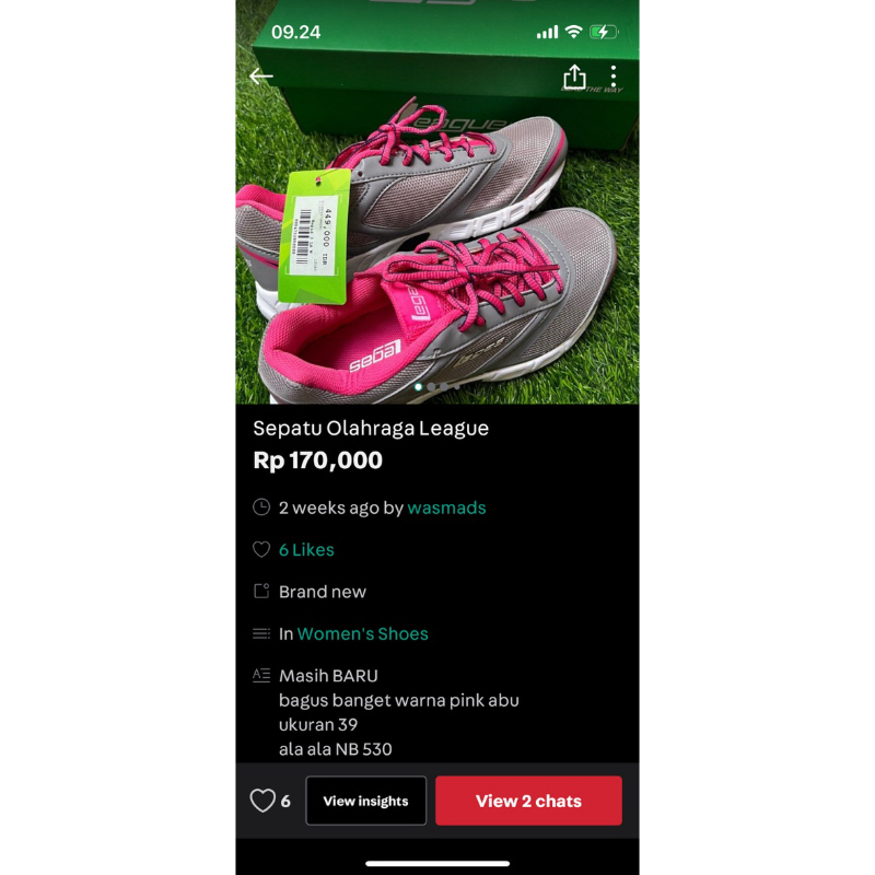 sepatu olahraga league