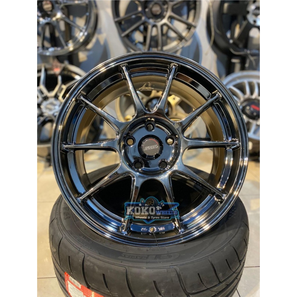 Velg mobil SSW s333 Black Crome R17 untuk Xpander Crv Rush Innova Dll