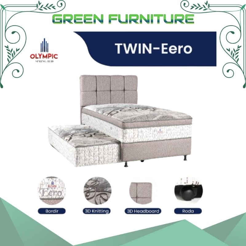 bed sorong 2in1 olympic eero bed dorong anak springbed matras kasur