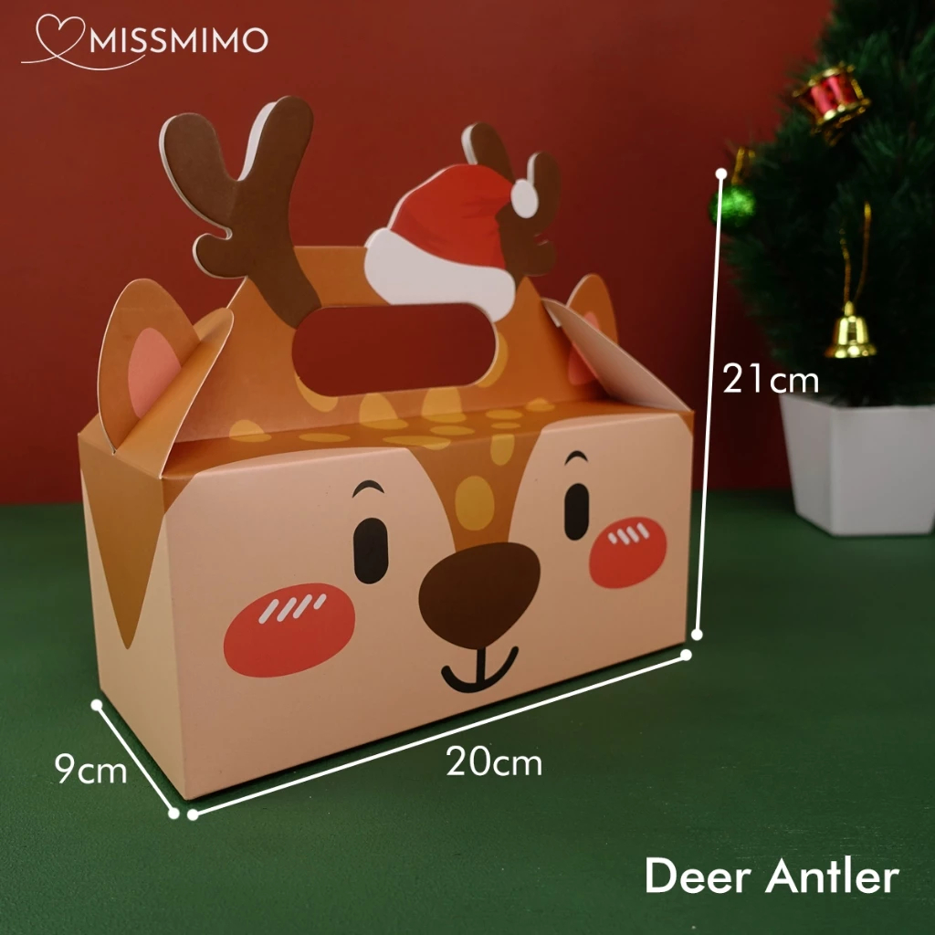 

10 Pcs Box Natal Souvenir Pop Up - Brown Reindeer