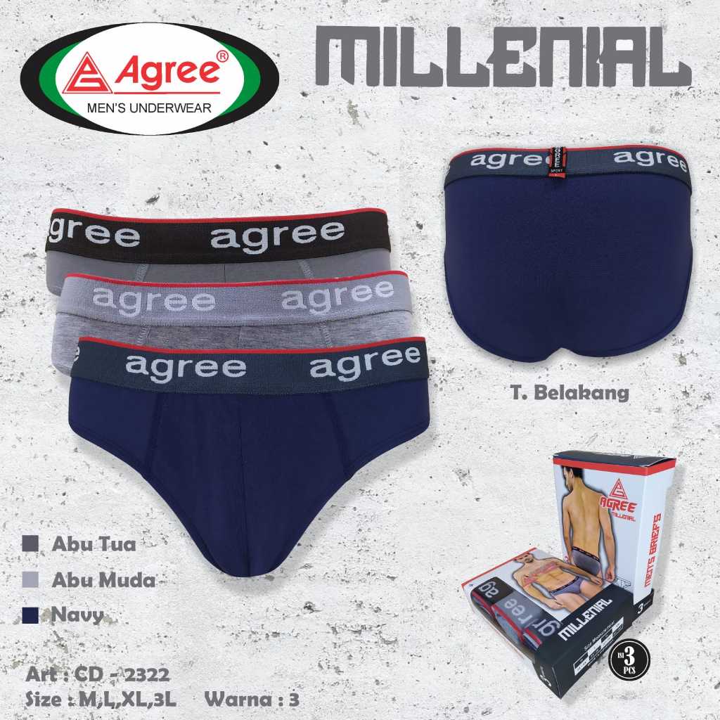 CD AGREE SPORT 2322/ Celana Dalam Pria Agree Sport / CD Boxer Agree Terlaris