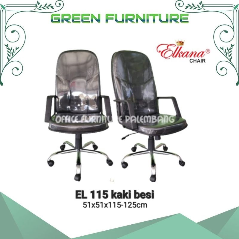 kursi kantor direktur elkana KD EL 115 kaki besi kursi kerja manager kursi kantor