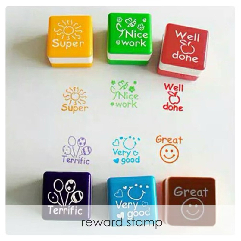 

Mainan Stempel Motivasi Reward Stamp 6 Jenis Stempel Nilai Guru Orangtua Motivasi